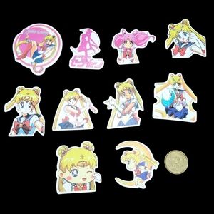 3/$20 10pcs Brand New Waterproof Sailor Moon Stickers #e